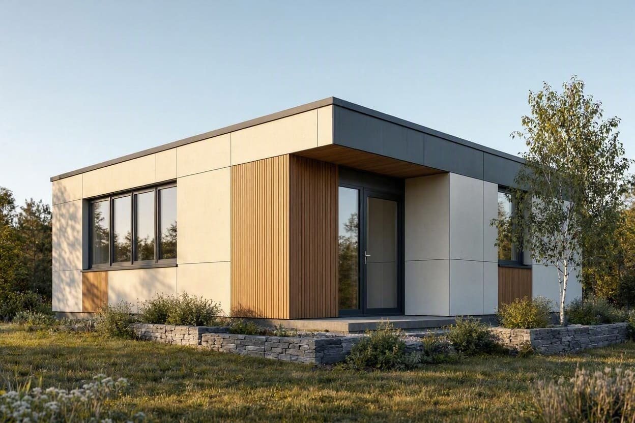 Casa prefabricada moderna de paneles en España